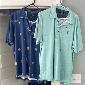 Lot of 2 Golf Polos - William Murray Large Caddyshack and Life Aquatic